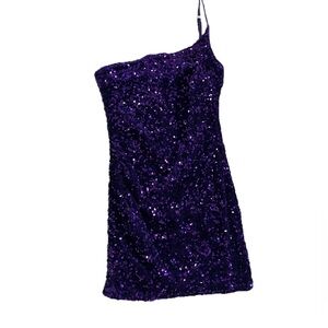 Lucy in the Sky Purple Sequin Dress